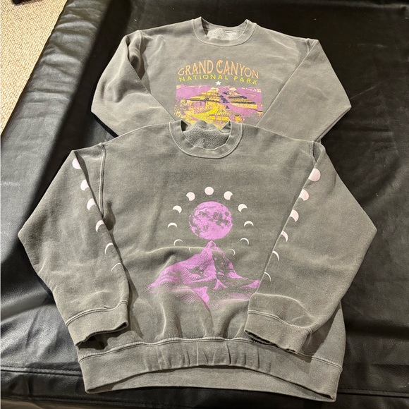 PacSun Tops - 2 Ladies PacSun Small Vintage look soft sweatshirts-excellent condition